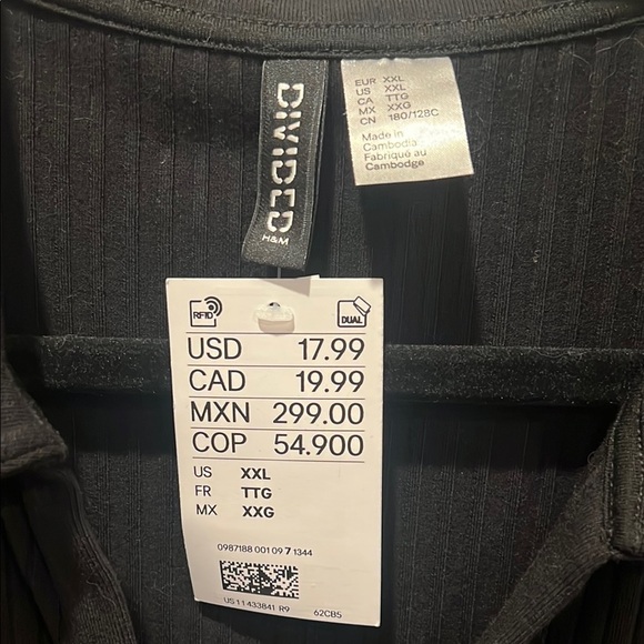 H&M Black Fitted dress - Picture 2 of 3